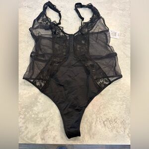 Auden Black Lace Bodysuit